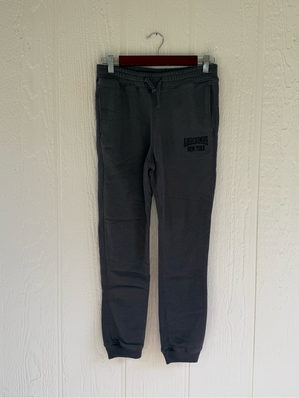abercrombie kids gray A&F Essentials fleece sweatshirt